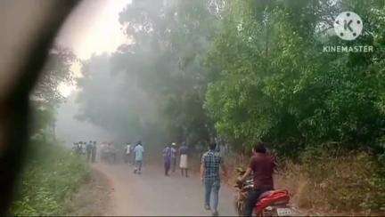 धालभूमगढ़: धालभूमगढ़ के जंगल में फिर लगी आग, मौके पर पहुंचा दमकल दस्ता