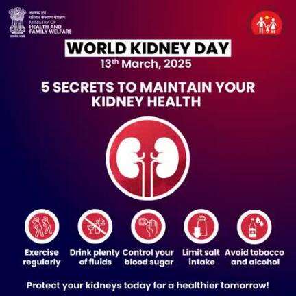 #KidneyHealth | This #WorldKidneyDay, prioritize your kidney health!

Follow these five simple steps to ensure your kidneys stay strong and healthy.