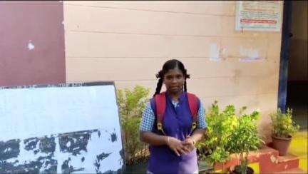 திருவெறும்பூர்: தந்தை இறந்த நிலையில் பெல்  பாய்லர் ஆண்கள் மேல்நிலைப் பள்ளிக்கு 11ம் வகுப்பு தேர்வெழுத சென்ற மாணவி ஷாலினி