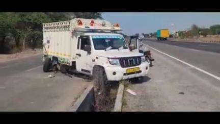 बावल: रेवाड़ी के दिल्ली-जयपुर हाईवे पर हाईबा ट्रक और पिकअप में टक्कर