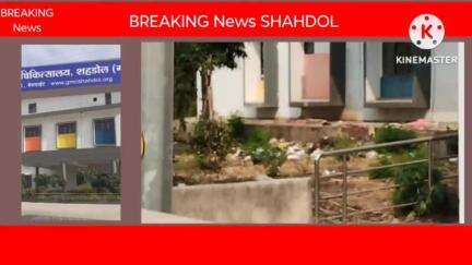 शहडोल मेडिकल कॉलेज में कूड़े का अंबार और जंगली घास