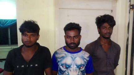 திருவாடனை: முள்ளிமுனை கிராமத்தில் சரக்கு வாகனத்தில் கடத்திச் செல்லப்பட்ட ரேஷன் அரிசி பறிமுதல்