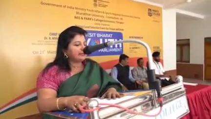 பல்லடம்: சின்னக்கரை பகுதியில் உள்ள தனியார் கல்லூரியில் ஒரே நாடு ஒரே தேர்தல் குறித்த மாணவர்களுக்கான பேச்சுப் போட்டி நடைபெற்றது