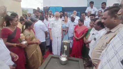 நிலக்கோட்டை: பிள்ளையார் நத்தம் மாதா நகர் புதிய குடிதண்ணீர் திட்டம்  அமைச்சர் ஐ பெரியசாமி தொடங்கி வைத்தார்