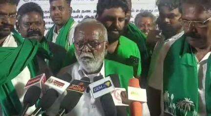 செய்யூர்: "கள் விடுதலை குறித்து விவாதம் நடத்தி வெற்றி பெற்றால் ₹10 கோடி பரிசு" - முகையூரில் தமிழ்நாடு கள் இயக்க தலைவர் நல்லசாமி பேட்டி