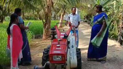 சேந்தமங்கலம்: அலங்காநத்தம் பிரிவில் உரக்கிடங்கில் மண்புழு உரம் தயாரிக்கப்படுவது குறித்து மாவட்ட ஆட்சியர் உமா ஆய்வு செய்தார்