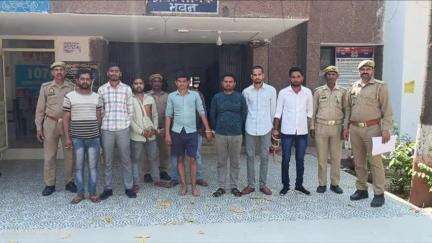 सैफई: सैफई थाना पुलिस ने शांति भंग के आरोप में 8 लोगों को किया गिरफ्तार