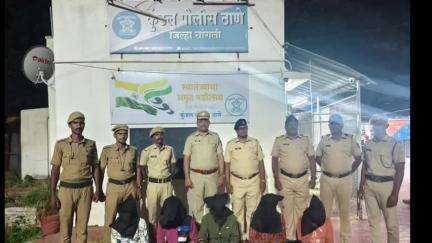 पलूस: कुंडल शहरात झालेल्या धाडसी व जबरी चोरीतील संशयित ताब्यात