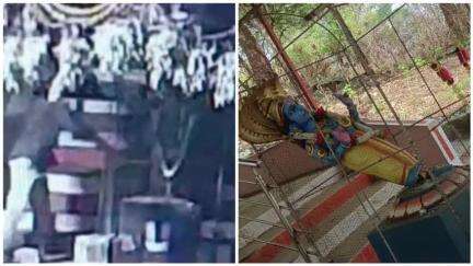 ಕುಣಿಗಲ್: ಬಿಳಿ ದೇವಾಲಯ ಗ್ರಾಮದ ಶ್ರೀರಂಗನಾಥ ಸ್ವಾಮಿ ದೇವಾಲಯದ ವಿಷ್ಣುಮೂರ್ತಿ ವಿಗ್ರಹ ಧ್ವಂಸ, ಸಿಸಿಟಿವಿಯಲ್ಲಿ ಸೆರೆ