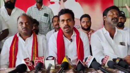 జనసేన పార్టీపై మీడియాలో అసత్య ప్రచారాన్ని నల్లజర్లలో  ఖండించిన జనసైనికులు