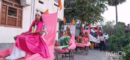 मटिहानी: हिंदू नव वर्ष पर भारद्वाज विद्यापीठ ने भव्य पथ संचलन और झांकी का आयोजन किया