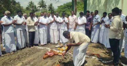பட்டுக்கோட்டை: அரசு மேல்நிலைப் பள்ளியில் புதிய கட்டிட அடிக்கல் நாட்டு விழா நடைபெற்றது