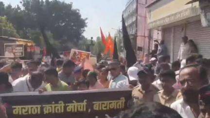 बारामती: बारामतीत जनआक्रोश मोर्चा : संतोष देशमुख यांच्या मारेकऱ्यांना फाशी द्या;नागरिकांनी केली मागणी