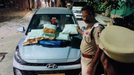 குறிஞ்சிப்பாடி: மீனாட்சி பேட்டை அருகே 10.5 கிலோ கஞ்சா பறிமுதல், 4 பேர் கைது - எஸ்.பி நேரில் விசாரணை