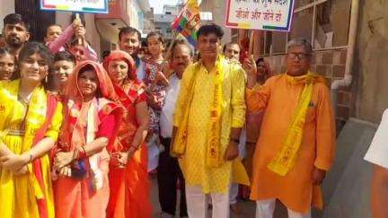 लवाण: लवाण उपखंड मुख्यालय पर महावीर जयंती पर जैन समाज ने गाजे-बाजे के साथ निकाली शोभायात्रा, जगह-जगह हुआ स्वागत