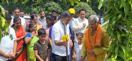 ಸಕಲೇಶಪುರ: ತಾಲ್ಲೂಕಿನ ಬಾಗೆಯಲ್ಲಿ ನೂತನ ಆರ್‌ಟಿಒ ಕಚೇರಿ ನಿರ್ಮಾಣಕ್ಕೆ ಶಾಸಕ ಸಿಮೆಂಟ್ ಮಂಜುನಾಥ್ ಭೂಮಿ ಪೂಜೆ