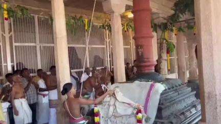 ஏரல்: தென்திருப்பேரை பெருமாள் கோவில் கொடியேற்றம் வெகு விமர்சையாக நடைபெற்றது