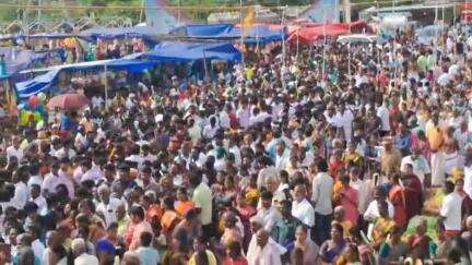 குஜிலியம்பாறை: இராமகிரியில் பங்குனி பிரம்மோற்சவ விழாவை முன்னிட்டு தேரோட்டம் ஆயிரக்கணக்கானோர் பங்கேற்பு