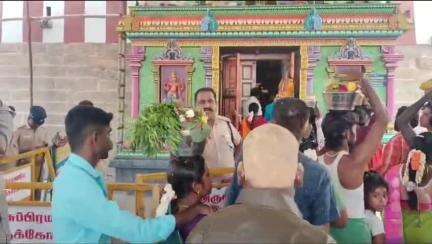 ஸ்ரீரங்கம்: வயலூர் முருகன் கோவிலில் பக்தர் ஒருவரை  ஒருமையில் பேசிய ஜீயபுரம் டிஎஸ்பி வீடியோ வைரல்