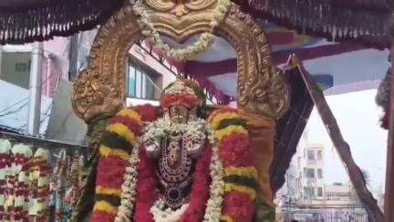 తిరుచి పై సూర్యనారాయణ స్వామి విహారంలో తిరుచానూరు శ్రీ పద్మావతి అమ్మవారు