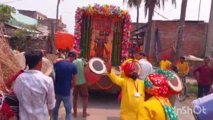 भरगामा: भरगामा में शांतिपूर्ण माहौल में हनुमान जयंती शोभायात्रा सम्पन्न, जय श्री राम के नारों से गूंज उठा