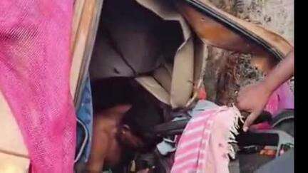 बरहेट: धोबडीया मोड़ के पास बरहरवा-बरहेट सड़क पर ट्रक पेड़ से टकराया, एक व्यक्ति गंभीर रूप से घायल