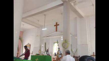 চাপড়া: চাপড়া CNI চার্চে পালিত হলো তালপত্র রবিবার, উপস্থিত চার্চের পুরোহিতসহ খৃষ্ট ভক্তরা