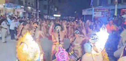 శంకరంపేట ఏ: పెద్ద శంకరంపేటలో ఘనంగా సీతారాముల ధ్వజస్తంభం ఊరేగింపు