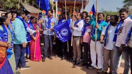 ಸಂಡೂರು: ಸಂಡೂರು ತಾಲೂಕಿನಲ್ಲಿ 134ನೇ ಡಾ. ಬಿ ಆರ್ ಅಂಬೇಡ್ಕರ್ ಜಯಂತಿ ಕಾರ್ಯಕ್ರಮದಲ್ಲಿ ಸಂಸದ ಈ ತುಕಾರಾಂ ಮತ್ತು ಶಾಸಕಿ ಅನ್ನಪೂರ್ಣ ಭಾಗಿ