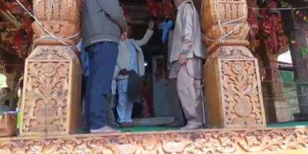 डलहौज़ी: चुराह के देवीकोठी से बैरावाली भगवती अपनी देवी बहन चामुंडा माता से मिलने के लिए चंबा रवाना हुईं