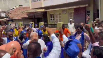 ಹಳಿಯಾಳ: ಪಟ್ಟಣದಲ್ಲಿ ಅಂಬೇಡ್ಕರ್ ಜಯಂತಿ ಆಚರಣೆ, ಶಾಸಕ ಆರ್.ವಿ ದೇಶಪಾಂಡೆ ಭಾಗಿ