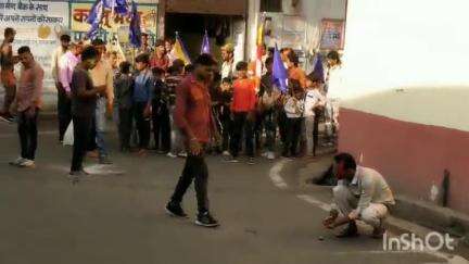 मालथोन: मालथौन में डॉ. भीमराव अंबेडकर की जयंती पर निकाली गई शोभा यात्रा