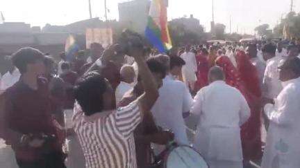 केकड़ी: आर्यिका स्वस्ति भूषण का केकड़ी में प्रवेश, विधायक गौतम ने की अगवानी, स्वागत में उमड़ा जन सैलाब, धर्म सभा को किया संबोधित