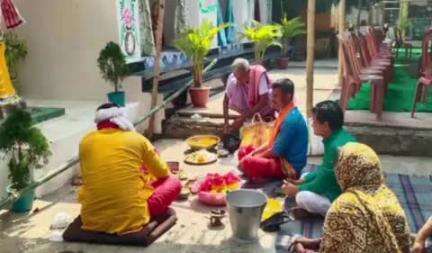 पटमदा: पटमदा के दगड़ीगोड़ा में जगन्नाथ मंदिर निर्माण के लिए भूमि पूजन संपन्न, खुशी का माहौल