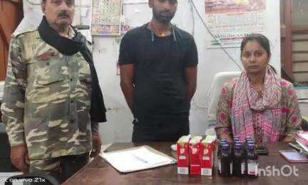मानसी: उत्पाद पुलिस ने मानसी से नेकोडिंग युक्त कफ सिरप और विदेशी शराब बरामद की, एक गिरफ्तार