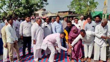 खाचरौद: ग्राम पंचायत घिनोदा में ढाई करोड़ रुपये के विकास कार्यों का लोकार्पण और नए विकास कार्यों का हुआ भूमिपूजन