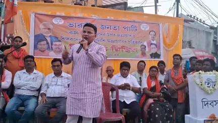 মানবাজার ১: একাধিক ইস্যুতে মানবাজারে প্রতিবাদ মিছিল ও পথসভা করলো বিজেপি