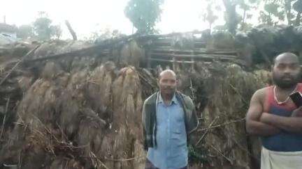 आज जामा प्रखंड के अंतर्गत सिलान्दा गांव में आंधी और तूफान से हुआ नुकसान