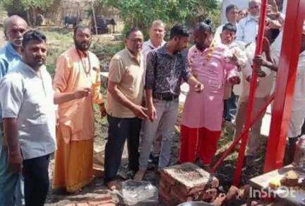 गनाेड़ा: कुपड़ा में श्री राजराजेश्वरी मेलडी माता मंदिर का शिखर प्रतिष्ठा समारोह 26 से 30 अप्रैल तक, आज हुआ भूमि पूजन कार्यक्रम