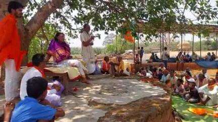 बगीचा: बगीचा में सनातन धर्म के प्रचार के लिए एकजुट हुए हिंदू, गांव-गांव तक पैदल यात्रा कर रहे हैं प्रचार