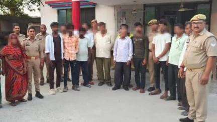 बदलापुर: महाराजगंज पुलिस ने शांति भंग करने के आरोप में तीन महिलाओं सहित 14 लोगों को किया गिरफ्तार