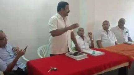 பெருந்துறை: இந்திய கம்யூனிஸ்ட் கட்சி அலுவலகத்தில்சிப்காட்டால் பாதிக்கப்பட்ட மக்கள் நலச் சங்கத்தின் ஒருங்கிணைப்பு குழு கூட்டம் நடைபெற்றது