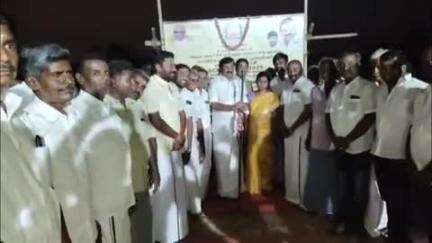 காங்கேயம்: தம்பையன் காடு வழியாக நொய்யல் ஆற்றின் குறுக்கே உயர்மட்ட பாலம் கட்டும் பணியை அமைச்சர் சாமிநாதன் தொடங்கி வைத்தார்