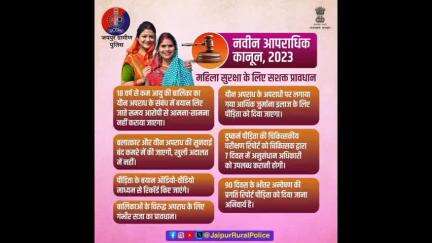 यौन उत्पीड़न के पीड़ितों को न्याय प्रदान करने और अपराधियों को सख्त सजा दिलवाना सुनिश्चित करता है #भारतीय_न्याय_संहिता।