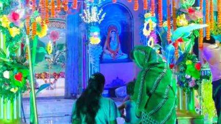 দাঁতন ২: সাউরির একারুখী গ্রামে শীতলা পূজা কে কেন্দ্র করে ব্যাপক ভিড় মানুষের