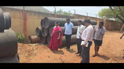 ಸಂಡೂರು: ತಾರಾನಗರ ಹತ್ತಿರದ ಪುರಸಭೆ ಕುಡಿಯುವ ನೀರಿನ ಶುದ್ಧೀಕರಣ, ಸರಬರಾಜು ಘಟಕಕ್ಕೆ ಶಾಸಕಿ ಈ ಅನ್ನಪೂರ್ಣ ಭೇಟಿ