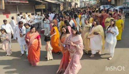 थांदला: थांदला में धर्मेंद्र मुनि जी महाराज साहब सहित मुनिमंडल का भव्य स्वागत