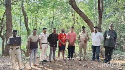 ಶಿರಸಿ: ಆನೆಹೊಂಡ ಕೆರೆ ಸಮೀಪ ಗಾಂಜಾ ಅಮಲಿನಲ್ಲಿದ್ದ ಇಬ್ಬರ ಬಂಧನ