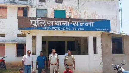 बगीचा: सन्ना पुलिस ने भक्षण के उद्देश्य से गाय का वध करने वाले ताेरा निवासी 5 आरोपियों को रंगे हाथ किया गिरफ्तार