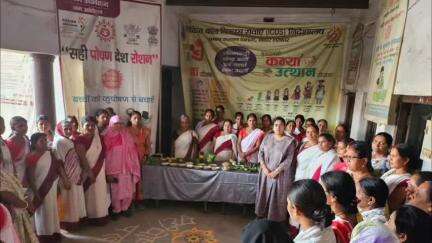 डोभी: डोभी में पोषण पखवाड़ा के तहत बाल विकास परियोजना कार्यालय में पोषण मेला आयोजित
